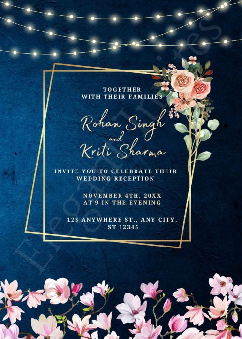 Elegant Reception Card