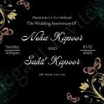 Weddding Anniversary Invitation Card